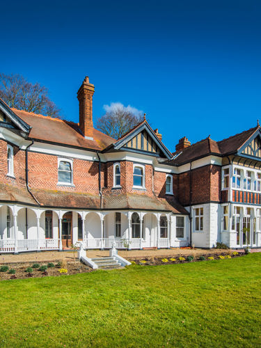 The CIM Moor Hall house and lawn